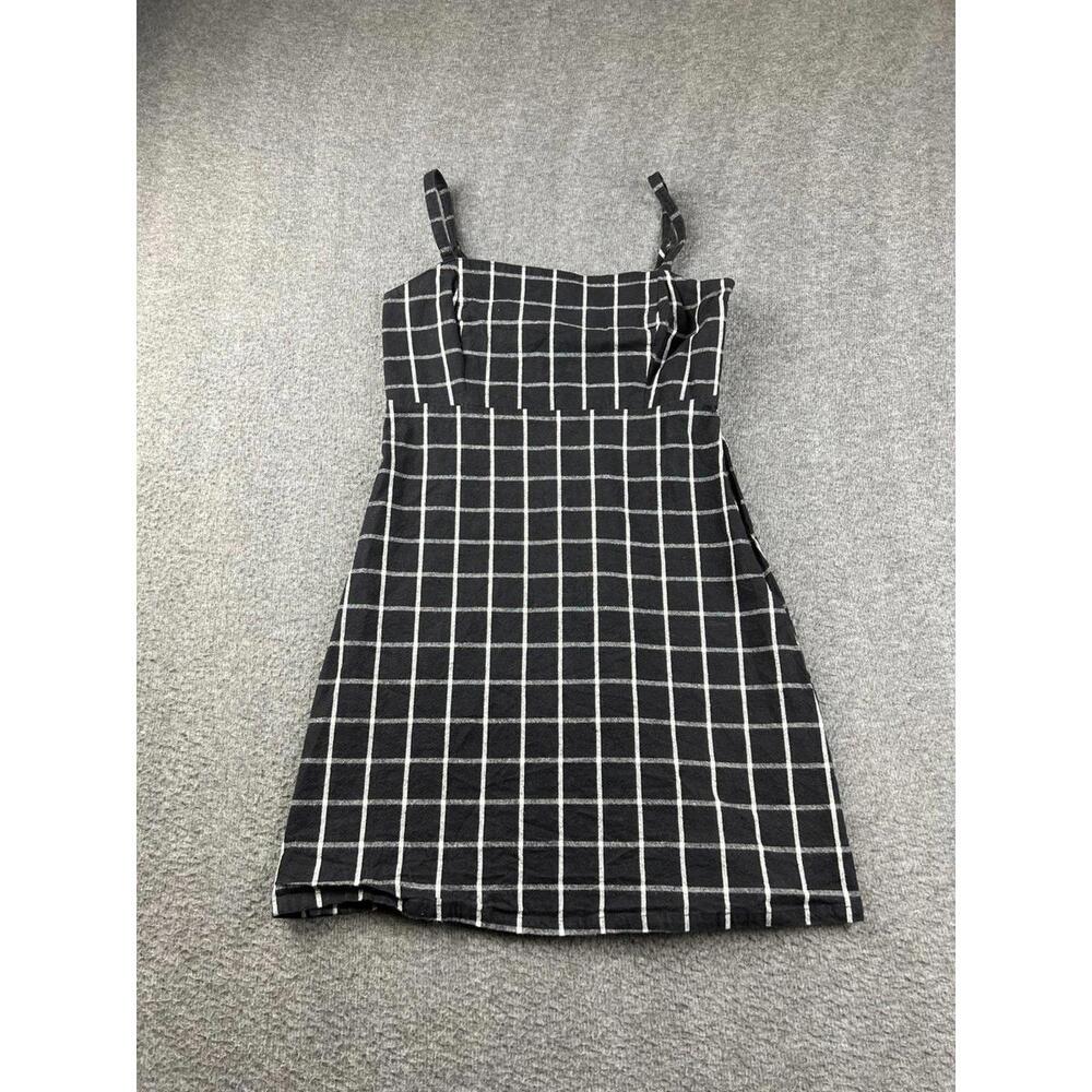 Hollister Women's Black and White Checkered Dress Size Small